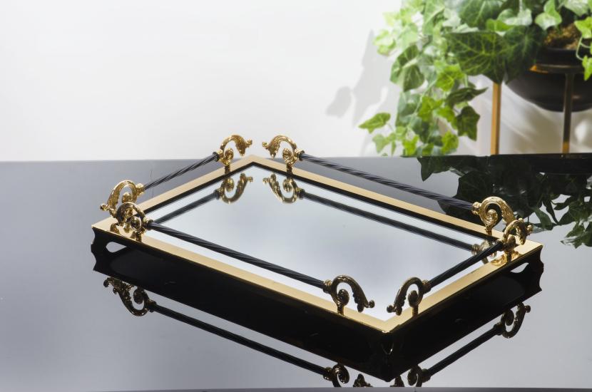 KLASİK TEPSİ 38X26 CM GOLD